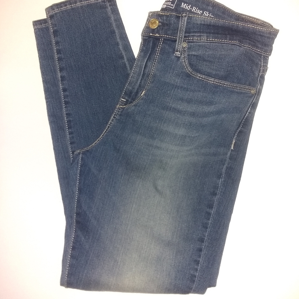 Signature Levi Strauss Gold Mid Rise Skinny Jeans W30 L28